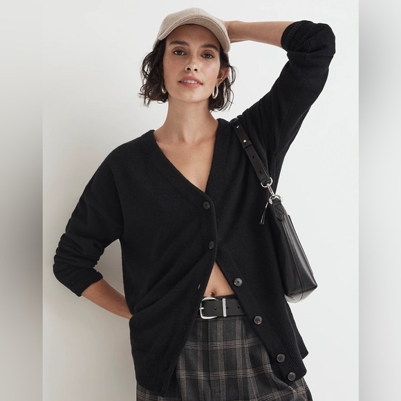 Madewell V-Neck Relaxed Cardigan - Picture 1 of 14